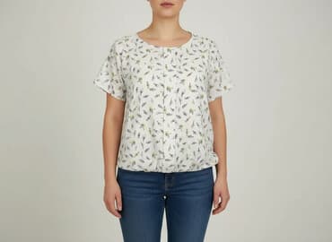 bluzka z piórami przy rękawach: Women's blouse, size XL — 1