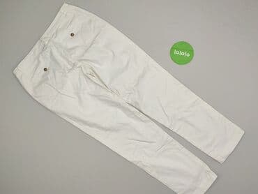 białe spodnie damskie mohito: Orsay, Spodnie materiałowe damskie, rozmiar L — 3