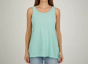 koszulka ze ściągaczem na dole: Top damski, rozmiar M — 6