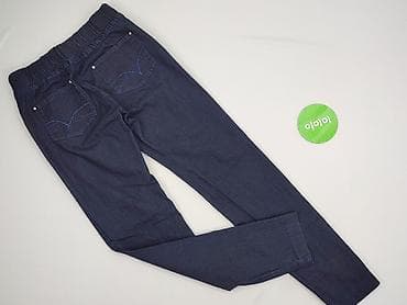 biale spodnie mom: Leggings, Jeansy damskie, rozmiar M — 3