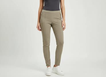 spodnie z zamkiem z boku h m: H&M, Spodnie materiałowe damskie, rozmiar M — 1