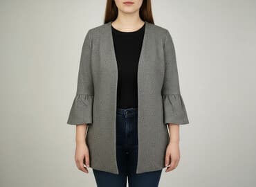 jaka koszula do szarej marynarki: Marynarka damska, rozmiar 3XL — 1