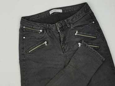 zara czarne jeansy damskie: Zara, Jeansy damskie, rozmiar M — 1