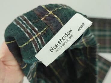 legginsy wzorzyste: Blue shadow, Spodnie materiałowe damskie, XL — 4