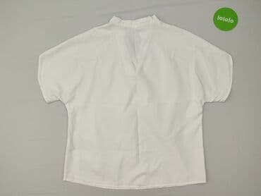 czerwony stanik pod białą bluzkę: Bluzka damska, rozmiar L — 3