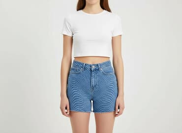 krótkie spodenki cropp: Cropp, Szorty damskie, rozmiar XS — 6