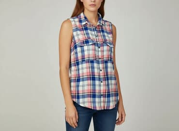 cropp koszula w kratę damska: Cropp, Сорочка жіноча, розмір S — 1