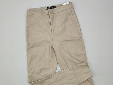 Zara, Legginsy Ze skóry ekologicznej damskie, rozmiar S