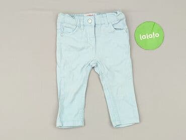 sukienka o kroju marynarki h: Denim pants, 9-12 months, condition - Good — 2