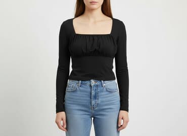 bluzki z gumka na dole plus size: Asos, Top damski, rozmiar S — 9