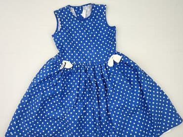 sukienka w geometryczne wzory: Dress, 9 years, 128-134 cm, condition - Very good — 1