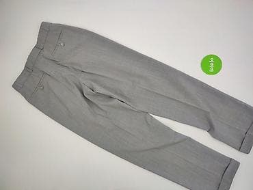 pull jeans: Męskie spodnie garniturowe MASS - Kolor: jasnoszary, delikatna — 3