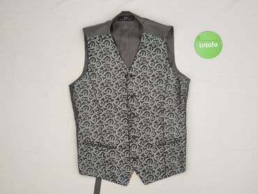 ubrania z piórami: Kamizelka garniturowa dla mężczyzn, rozmiar 4XL — 2