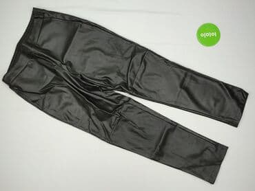 legginsy strong point czarne: Sinsay, Legginsy Ze skóry ekologicznej damskie, rozmiar M — 2