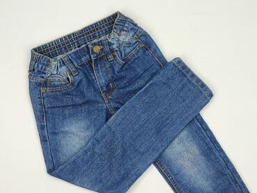 shein hello kitty jeans: Spodnie jeansowe, Kiki & Koko, 5-6 lat, 116, stan - Bardzo dobry — 1