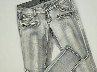 jeansy z asymetrycznym zapieciem: Toxik3, Jeansy damskie, M — 1