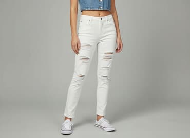 białe jeansy damskie big star: Vs. Miss, Jeansy damskie, rozmiar M — 7