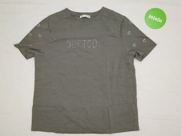 koszula w krate brazowa: Zara, T-shirt damski, M — 2