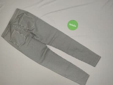 sinsay czarne spodnie z wysokim stanem: Spodnie materiałowe damskie, rozmiar S — 3