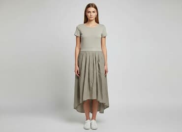 sukienki beżowe midi: Sukienka damska, rozmiar S — 5