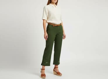 kapcie grincha: Spodnie 3/4 damskie, rozmiar L — 7