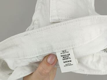 krótkie spodenki z szelkami 80: Denim, Szorty damskie, rozmiar M — 4