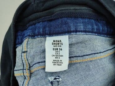 krótkie spodenki ciążowe: H&M Mama, Szorty damskie, rozmiar S — 4