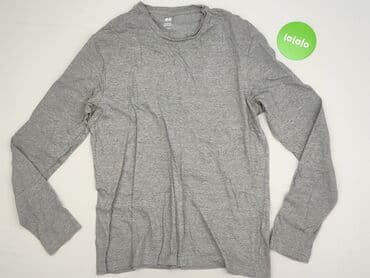 koszulka z długim rękawem w paski: H&M, Bluzka dla mężczyzn, rozmiar L — 2