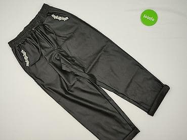 new age buty: Damskie spodnie z eko‑skóry, czarne, Made in Italy - Krój: luźniejsze — 2