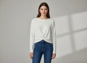 bluzki basic z długim rękawem: Reserved, Bluzka damska, rozmiar M — 7