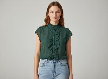 wiosenne bluzki: Bluzka damska, rozmiar S — 5