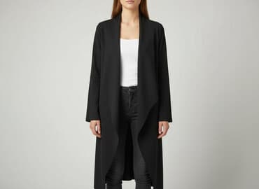 długi sweter sukienki: Kardigan damski, rozmiar L — 5