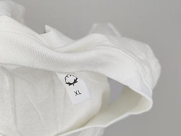 białe t shirty basic: One, T-shirt damski, rozmiar XL — 4