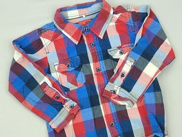 koszulka z traktorem dla chłopca: Shirt 2-3 years, condition - Very good, pattern - Cell, color - Blue — 1