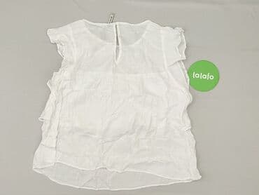 biała bluzka z długim rękawem stradivarius: Stradivarius, Women's blouse, size M — 4