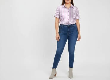 koszula wiya w paski: M.Sara, Koszula damska, rozmiar 2XL — 6