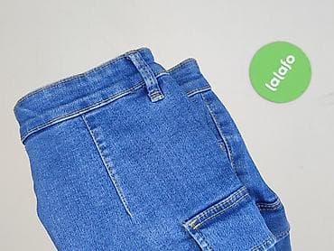 cargo crop: DENIM JEANS, Szorty damskie, rozmiar S — 6