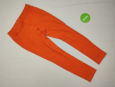 pomarańczowe spodnie hello kitty: Spodnie materiałowe damskie, rozmiar S — 2