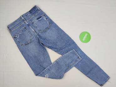 srebrne sandały reserved: River Island, Jeansy damskie, M — 3