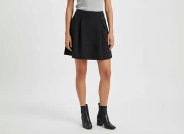 spódniczka mini plisowane czarne: Spódnica damska, rozmiar M — 6