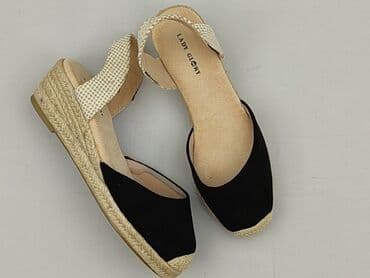 espadryle na koturnie klapki: Sandały damskie, 38 — 1