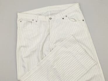 czarne szerokie jeansy: Spodnie materiałowe damskie, rozmiar XL — 1