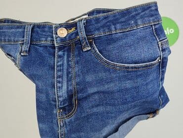 szerokie krótkie spodenki jeansowe: Stradivarius, Shorts for women, size XS — 6
