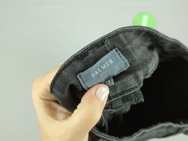 czarne szerokie jeansy: Falmer, Jeansy damskie, rozmiar L — 4