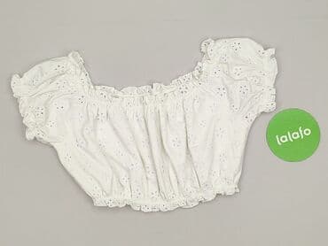 bluzka z bufiastymi rekawami: Top damski, rozmiar S — 2