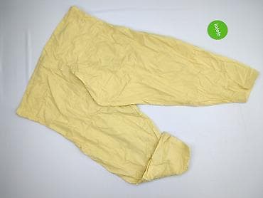 brudne spodnie: Damskie spodnie typu harem (alladynki) w jasnym, pastelowo-żółtym — 3