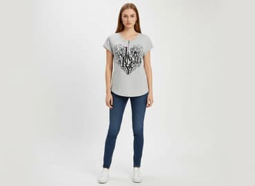 sinsay t shirty damskie: Amisu, T-shirt damski, rozmiar S — 7