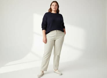 jasne buty: Spodnie materiałowe damskie, rozmiar 5XL — 7