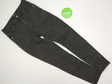 legginsy woskowane wysoki stan: Denim, Jeansy damskie, M — 2