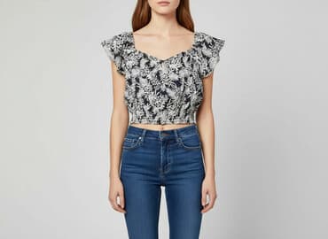 koszula niebieska hm: H&M, Bluzka damska, rozmiar S — 7